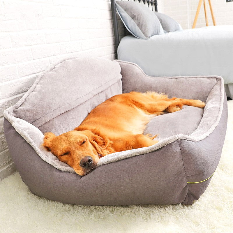 Dog Bed Sofa Bed – Plush Cozy Pet Sofa for Dogs & Cats, Soft Comfortable Washable Pet Bed, Non-Slip Dog Couch.