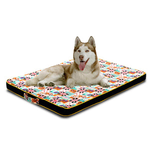 Thickened Pet Canvas Dog Mat – Durable Printed Dog Bed Mat, Soft Comfortable Dog Mattress, Non-Slip Pet Bed Pad.