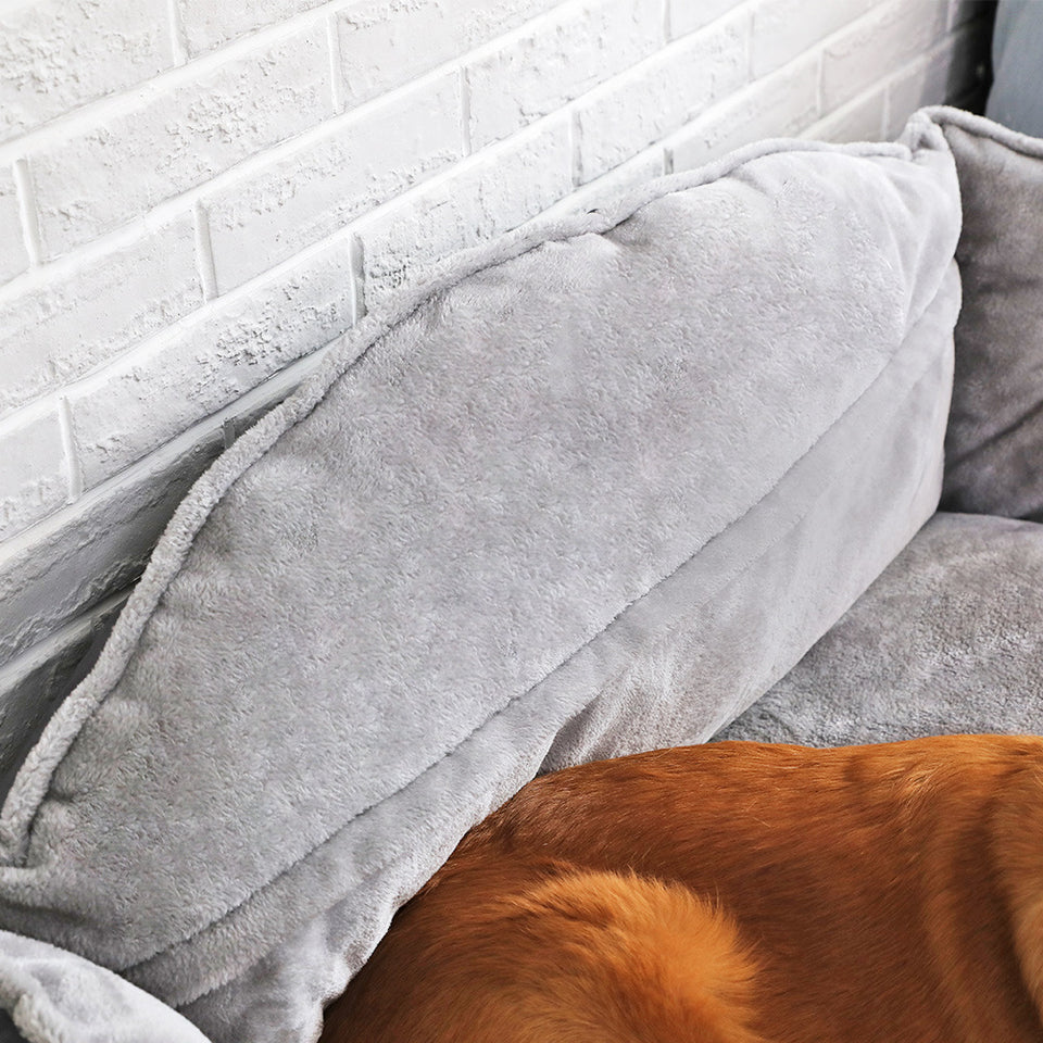 Dog Bed Sofa Bed – Plush Cozy Pet Sofa for Dogs & Cats, Soft Comfortable Washable Pet Bed, Non-Slip Dog Couch.