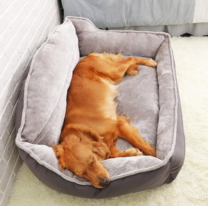 Dog Bed Sofa Bed – Plush Cozy Pet Sofa for Dogs & Cats, Soft Comfortable Washable Pet Bed, Non-Slip Dog Couch.