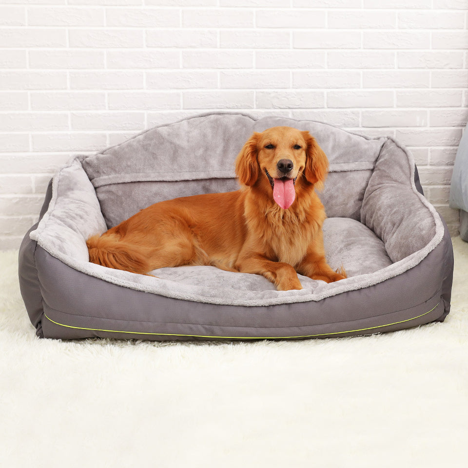 Dog Bed Sofa Bed – Plush Cozy Pet Sofa for Dogs & Cats, Soft Comfortable Washable Pet Bed, Non-Slip Dog Couch.